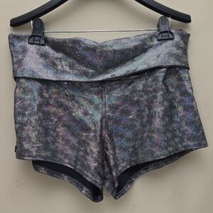 Derby Skinz Iridescent High Waist Women's Shorts - Roller Derby , Dance , Etc!